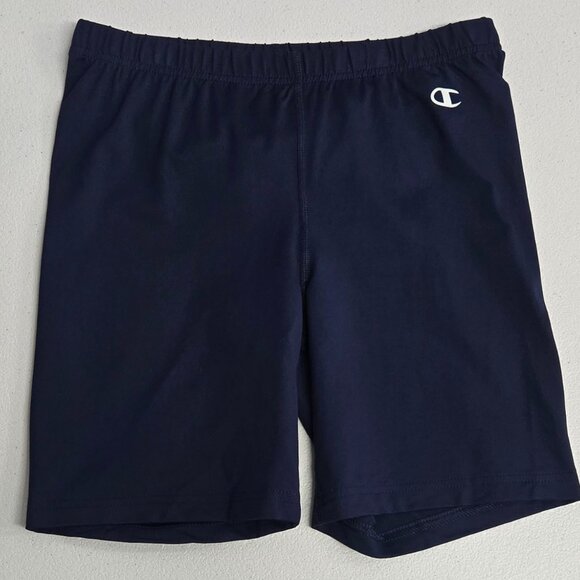 Champion Double Dry Women's Compression Shorts, Blue Medium - Picture 4 of 11